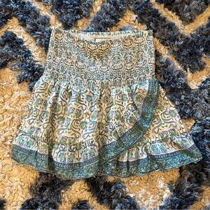 Bell by Alicia Bell Printed Ruffle Mini Skirt